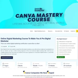 Canva Mastery Course: Lifetime Access | 12 Hrs+ | Get Real World Projects