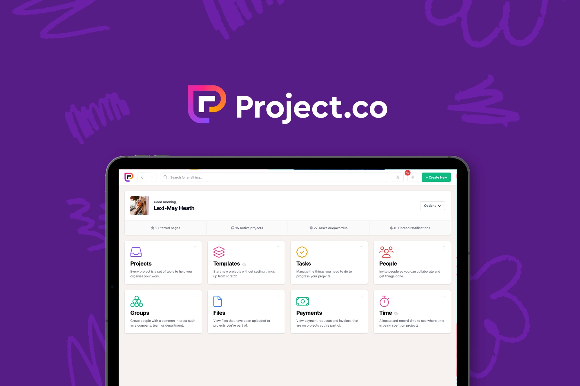 Project.co dashboard