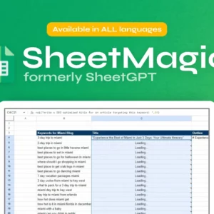 SheetMagic: ChatGPT + Google Sheets Integration